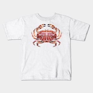 Polygonal Crab Design Kids T-Shirt